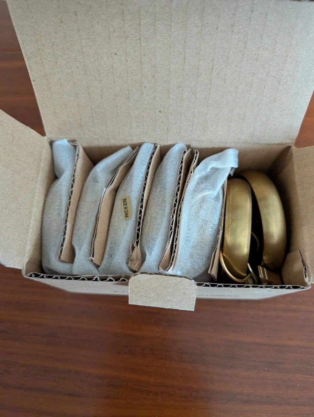 Restoration Hardware Estate Clip Rings Brass 7 Fits 1.5